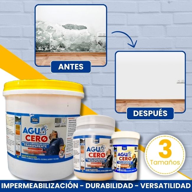 Sellador e Impermeabilizante AguaCero - Protección total contra filtraciones y humedad