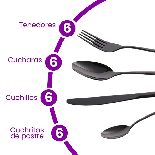 ✨🍽️ Elysian Gold™ | Set de Cubiertos de Lujo - Elegancia, durabilidad y estilo en cada comida✨👑