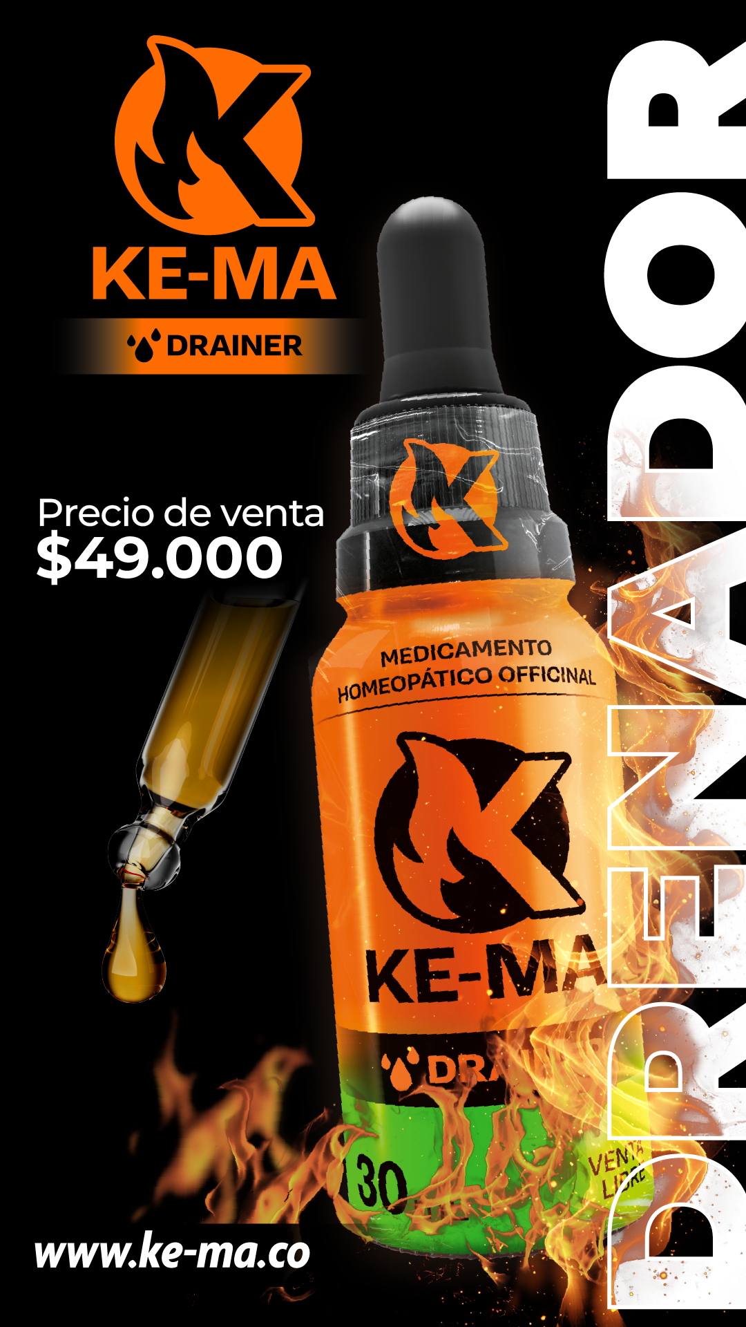 Combo Kema Cápsulas Drenador