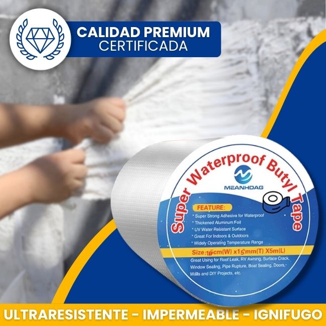 Cinta de Butilo Súper Impermeable 💧✨ – Sellado Eficaz y Duradero 🔩🏠 para Reparaciones Extremas 🚧🔧