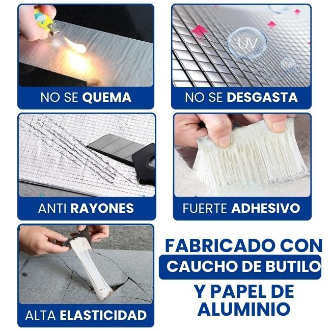 Cinta de Butilo Súper Impermeable 💧✨ – Sellado Eficaz y Duradero 🔩🏠 para Reparaciones Extremas 🚧🔧